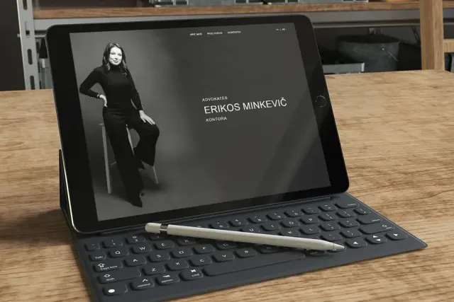 „Advokatė Erika Minkevič“ – vieno puslapio svetainė