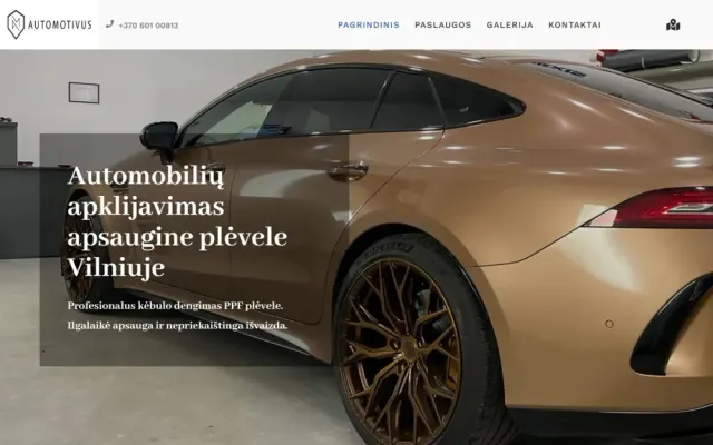 „Automotivus“ – svetainė