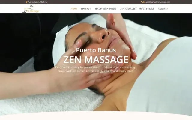 „Banus ZEN Massage“ – svetainė