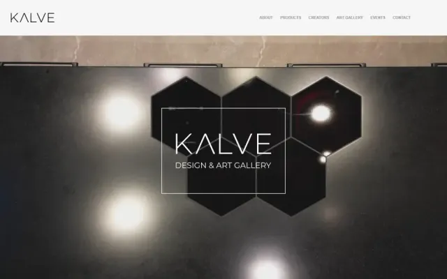 „KALVE Design & Art Gallery“ – svetainė