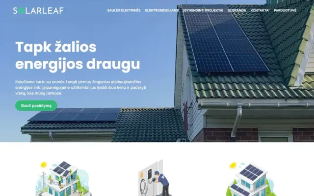 „Solarleaf“ – el. parduotuvė