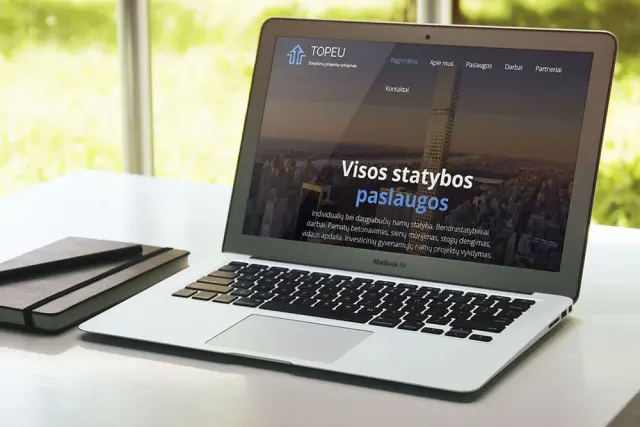 „UAB „Topeu““ – vieno puslapio svetainė