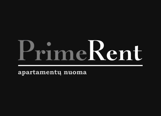 Logotipo apartamentų nuoma Prime Rent kūrimas