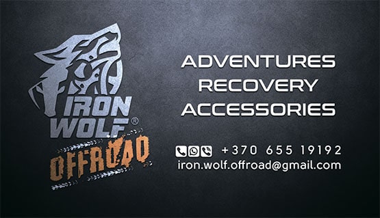 Vizitinių kortelių dizainas Iron Wolf