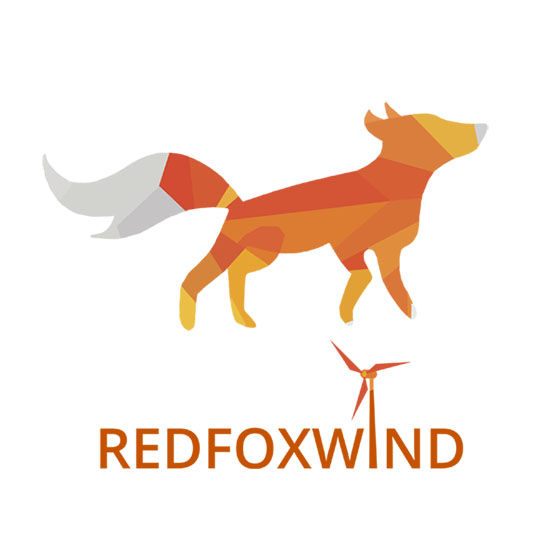 Logotipo dizaino kūrimas Red Fox Wind