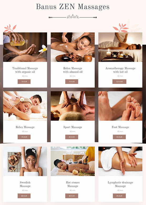 Internetinės svetainės kūrimas Banus Zen Massage